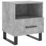 Mesita de noche madera ingeniería gris hormigón 40x35x47,5 cm de vidaXL, Mesitas de noche - Ref: Foro24-827492, Precio: 53,64...