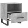 Concrete gray engineered wood bedside table 40x35x47.5 cm by vidaXL, Nightstands - Ref: Foro24-827492, Price: 53,64 €, Discou...