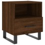 Nightstand 2 pcs oak brown engineered wood 40x35x47.5 cm by vidaXL, Nightstands - Ref: Foro24-827499, Price: 84,49 €, Discoun...