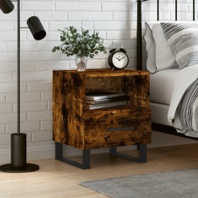 Smoked oak engineered wood bedside table 40x35x47.5 cm by vidaXL, Nightstands - Ref: Foro24-827494, Price: 48,99 €, Discount: %