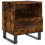 Smoked oak engineered wood bedside table 40x35x47.5 cm by vidaXL, Nightstands - Ref: Foro24-827494, Price: 50,05 €, Discount: %