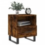 Smoked oak engineered wood bedside table 40x35x47.5 cm by vidaXL, Nightstands - Ref: Foro24-827494, Price: 50,05 €, Discount: %