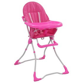 Pink and white baby high chair by vidaXL, Chairs and high chairs for children - Ref: Foro24-10183, Price: 73,99 €, Discount: %