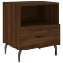 Brown oak engineered wood bedside table 40x35x47.5 cm by vidaXL, Nightstands - Ref: Foro24-827482, Price: 36,83 €, Discount: %