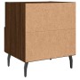 Brown oak engineered wood bedside table 40x35x47.5 cm by vidaXL, Nightstands - Ref: Foro24-827482, Price: 36,83 €, Discount: %