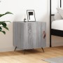 Sonoma gray engineered wood bedside table 40x40x50 cm by vidaXL, Nightstands - Ref: Foro24-827512, Price: 28,80 €, Discount: %