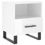 Glossy white engineered wood bedside table 40x35x47.5cm by vidaXL, Nightstands - Ref: Foro24-827488, Price: 51,99 €, Discount: %