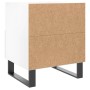 Glossy white engineered wood bedside table 40x35x47.5cm by vidaXL, Nightstands - Ref: Foro24-827488, Price: 51,99 €, Discount: %