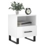 Glossy white engineered wood bedside table 40x35x47.5cm by vidaXL, Nightstands - Ref: Foro24-827488, Price: 51,99 €, Discount: %