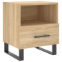 Mesita de noche madera de ingeniería roble Sonoma 40x35x47,5 cm de vidaXL, Mesitas de noche - Ref: Foro24-827490, Precio: 46,...