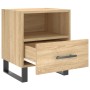 Mesita de noche madera de ingeniería roble Sonoma 40x35x47,5 cm de vidaXL, Mesitas de noche - Ref: Foro24-827490, Precio: 46,...