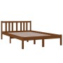 Estructura de cama madera maciza marrón miel 120x200 cm de vidaXL, Camas y somieres - Ref: Foro24-814882, Precio: 135,60 €, D...