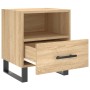 Mesita noche 2 uds madera ingeniería roble Sonoma 40x35x47,5 cm de vidaXL, Mesitas de noche - Ref: Foro24-827491, Precio: 81,...