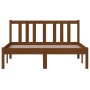 Estructura de cama madera maciza marrón miel 120x200 cm de vidaXL, Camas y somieres - Ref: Foro24-814882, Precio: 135,60 €, D...