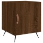 Engineered wood brown oak bedside table 40x40x50 cm by vidaXL, Nightstands - Ref: Foro24-827514, Price: 28,80 €, Discount: %