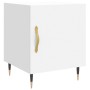 Engineered wood white bedside table 40x40x50 cm by vidaXL, Nightstands - Ref: Foro24-827516, Price: 27,99 €, Discount: %