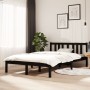 Estructura de cama madera maciza negro 120x200 cm de vidaXL, Camas y somieres - Ref: Foro24-814883, Precio: 111,60 €, Descuen...