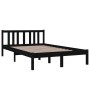 Estructura de cama madera maciza negro 120x200 cm de vidaXL, Camas y somieres - Ref: Foro24-814883, Precio: 115,99 €, Descuen...