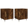 Nightstands 2 pcs engineered wood smoked oak 40x40x50 cm by vidaXL, Nightstands - Ref: Foro24-827527, Price: 45,31 €, Discoun...