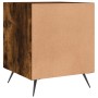 Smoked oak engineered wood bedside table 40x40x50 cm by vidaXL, Nightstands - Ref: Foro24-827510, Price: 37,87 €, Discount: %