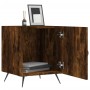 Smoked oak engineered wood bedside table 40x40x50 cm by vidaXL, Nightstands - Ref: Foro24-827510, Price: 37,87 €, Discount: %