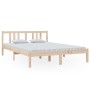 Solid wood bed frame 140x200 cm by vidaXL, Beds and slatted bases - Ref: Foro24-814884, Price: 100,09 €, Discount: %