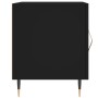 Mesita de noche madera de ingeniería negro 40x40x50 cm de vidaXL, Mesitas de noche - Ref: Foro24-827518, Precio: 39,14 €, Des...