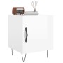 Glossy white engineered wood bedside table 40x40x50 cm by vidaXL, Nightstands - Ref: Foro24-827552, Price: 38,67 €, Discount: %