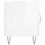 Glossy white engineered wood bedside table 40x40x50 cm by vidaXL, Nightstands - Ref: Foro24-827552, Price: 38,67 €, Discount: %