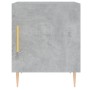 Engineered wood gray concrete bedside table 40x40x50 cm by vidaXL, Nightstands - Ref: Foro24-827540, Price: 36,71 €, Discount: %