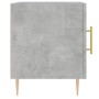 Engineered wood gray concrete bedside table 40x40x50 cm by vidaXL, Nightstands - Ref: Foro24-827540, Price: 36,71 €, Discount: %