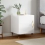 Glossy white engineered wood bedside table 40x40x50 cm by vidaXL, Nightstands - Ref: Foro24-827520, Price: 40,16 €, Discount: %