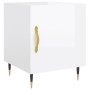 Glossy white engineered wood bedside table 40x40x50 cm by vidaXL, Nightstands - Ref: Foro24-827520, Price: 40,16 €, Discount: %