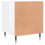 Glossy white engineered wood bedside table 40x40x50 cm by vidaXL, Nightstands - Ref: Foro24-827520, Price: 40,16 €, Discount: %