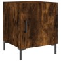 Smoked oak engineered wood bedside table 40x40x50 cm by vidaXL, Nightstands - Ref: Foro24-827574, Price: 29,03 €, Discount: %