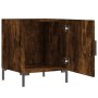 Smoked oak engineered wood bedside table 40x40x50 cm by vidaXL, Nightstands - Ref: Foro24-827574, Price: 29,03 €, Discount: %