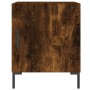 Smoked oak engineered wood bedside table 40x40x50 cm by vidaXL, Nightstands - Ref: Foro24-827574, Price: 29,03 €, Discount: %