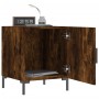 Smoked oak engineered wood bedside table 40x40x50 cm by vidaXL, Nightstands - Ref: Foro24-827574, Price: 29,03 €, Discount: %