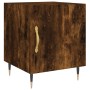 Smoked oak engineered wood bedside table 40x40x50 cm by vidaXL, Nightstands - Ref: Foro24-827526, Price: 29,71 €, Discount: %