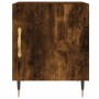 Smoked oak engineered wood bedside table 40x40x50 cm by vidaXL, Nightstands - Ref: Foro24-827526, Price: 29,71 €, Discount: %