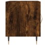 Smoked oak engineered wood bedside table 40x40x50 cm by vidaXL, Nightstands - Ref: Foro24-827526, Price: 29,71 €, Discount: %