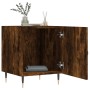 Smoked oak engineered wood bedside table 40x40x50 cm by vidaXL, Nightstands - Ref: Foro24-827526, Price: 29,71 €, Discount: %