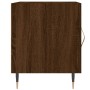 Oak brown engineered wood bedside table 40x40x50 cm by vidaXL, Nightstands - Ref: Foro24-827530, Price: 28,05 €, Discount: %