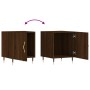 Oak brown engineered wood bedside table 40x40x50 cm by vidaXL, Nightstands - Ref: Foro24-827530, Price: 28,05 €, Discount: %