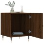 Oak brown engineered wood bedside table 40x40x50 cm by vidaXL, Nightstands - Ref: Foro24-827530, Price: 28,05 €, Discount: %