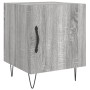 Bedside tables 2 units engineered wood gray Sonoma 40x40x50 cm by vidaXL, Nightstands - Ref: Foro24-827561, Price: 61,40 €, D...