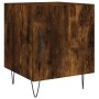 Smoked oak engineered wood bedside table 40x40x50 cm by vidaXL, Nightstands - Ref: Foro24-827558, Price: 26,40 €, Discount: %