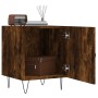 Smoked oak engineered wood bedside table 40x40x50 cm by vidaXL, Nightstands - Ref: Foro24-827558, Price: 26,40 €, Discount: %