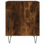 Smoked oak engineered wood bedside table 40x40x50 cm by vidaXL, Nightstands - Ref: Foro24-827558, Price: 26,40 €, Discount: %