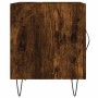 Smoked oak engineered wood bedside table 40x40x50 cm by vidaXL, Nightstands - Ref: Foro24-827558, Price: 26,40 €, Discount: %